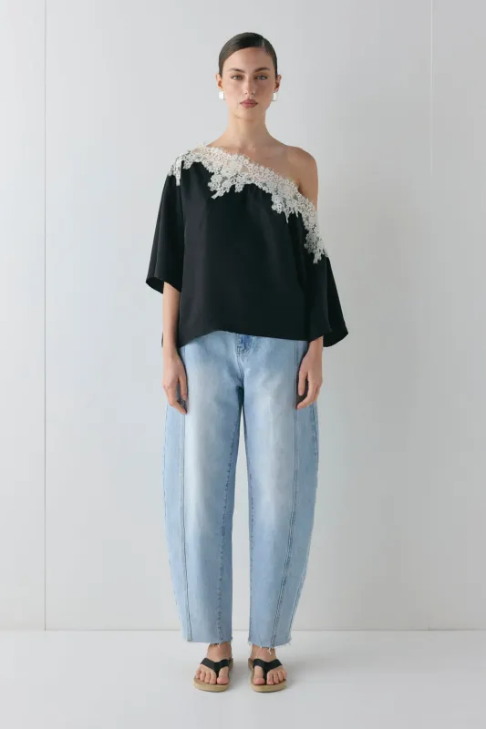 Miette Lace Top Black sold by Verge Girl