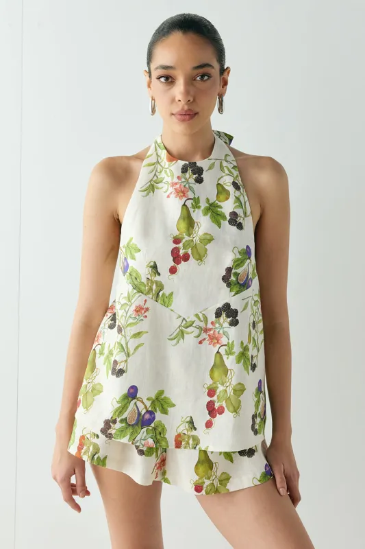 Sierra Linen Top Orchard made by Verge Girl