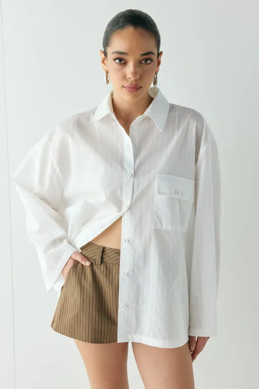 Vale Shirt White Stripe sold by Verge Girl