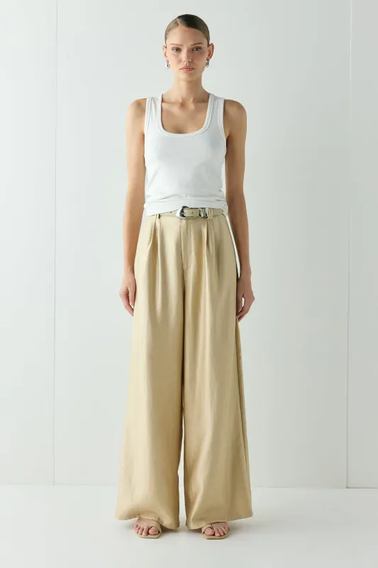 Skye Pants Gold sold by Verge Girl