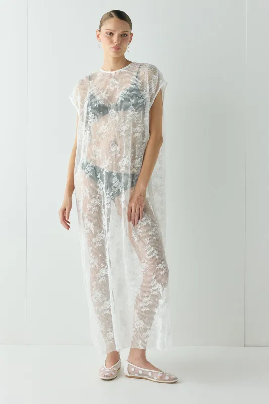 Lucienne Lace Maxi Dress White sold by Verge Girl