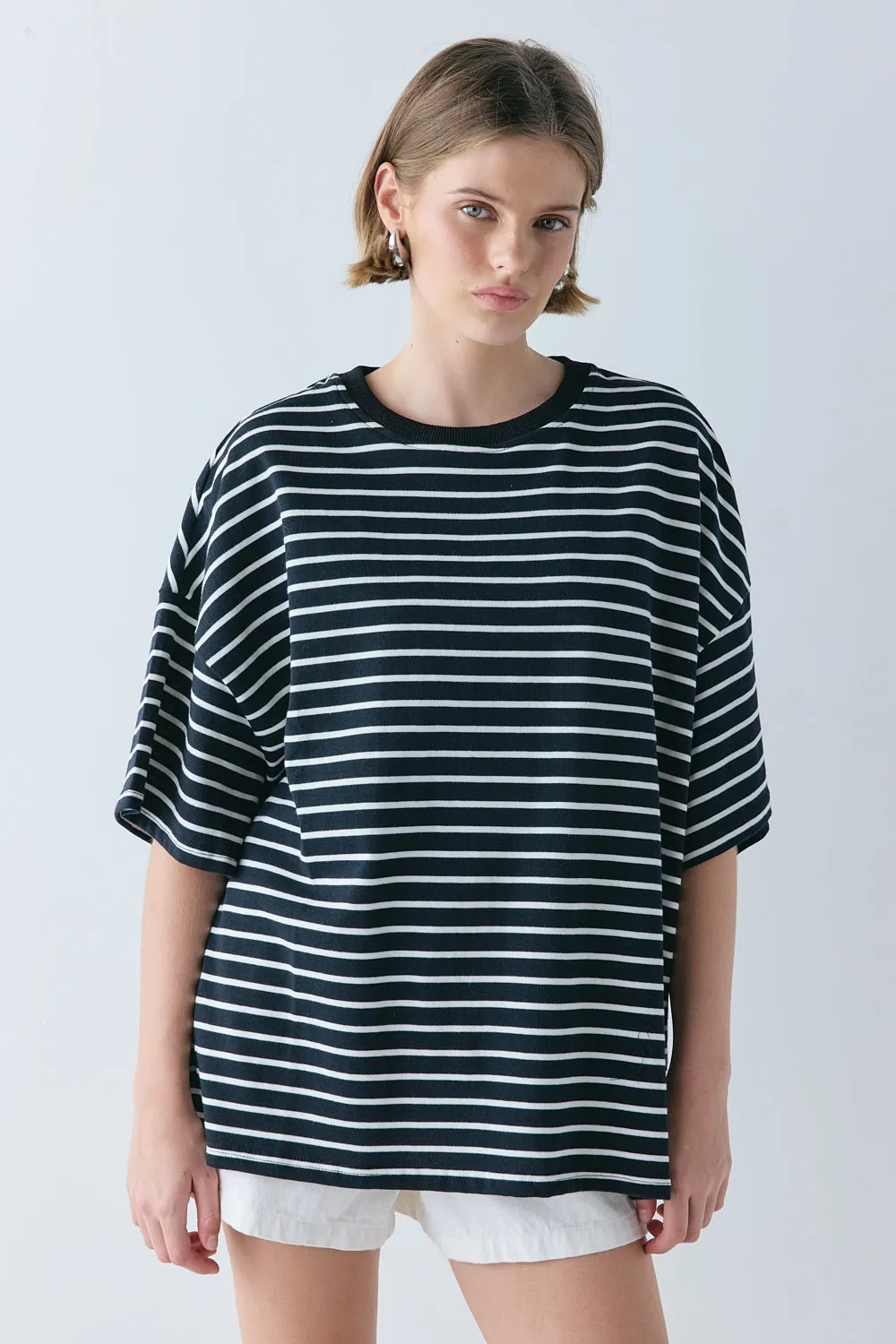 Willow Tee White Stripe sold by Verge Girl product image thumbnail 4