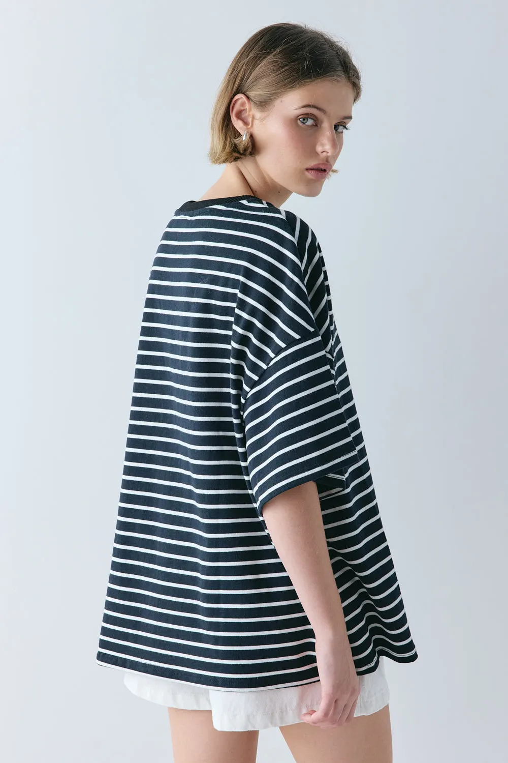 Willow Tee White Stripe sold by Verge Girl product image thumbnail 2
