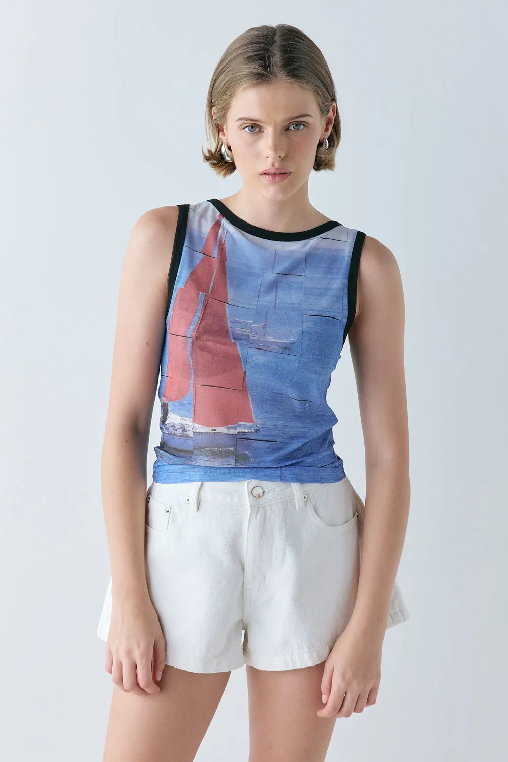 Alexia Mesh Top Sail sold by Verge Girl product image thumbnail 4