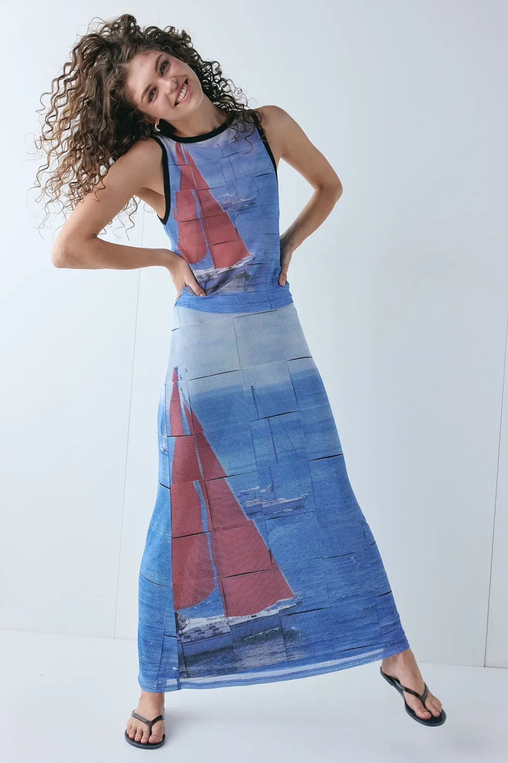 Alexia Mesh Top Sail sold by Verge Girl product image thumbnail 5