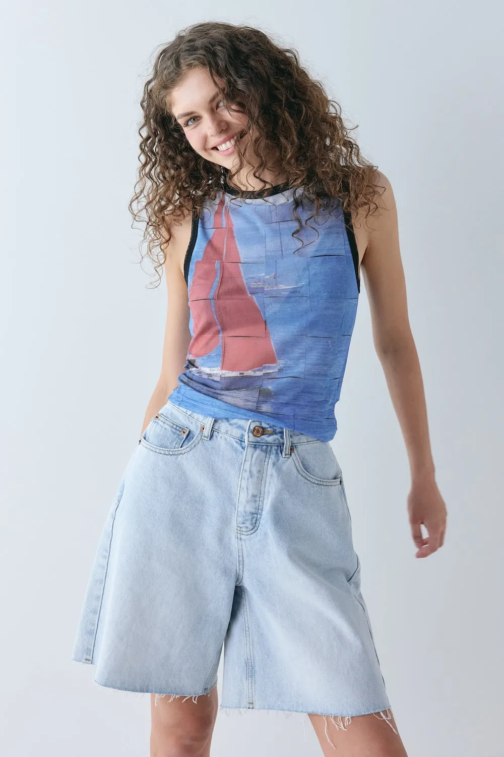 Alexia Mesh Top Sail sold by Verge Girl