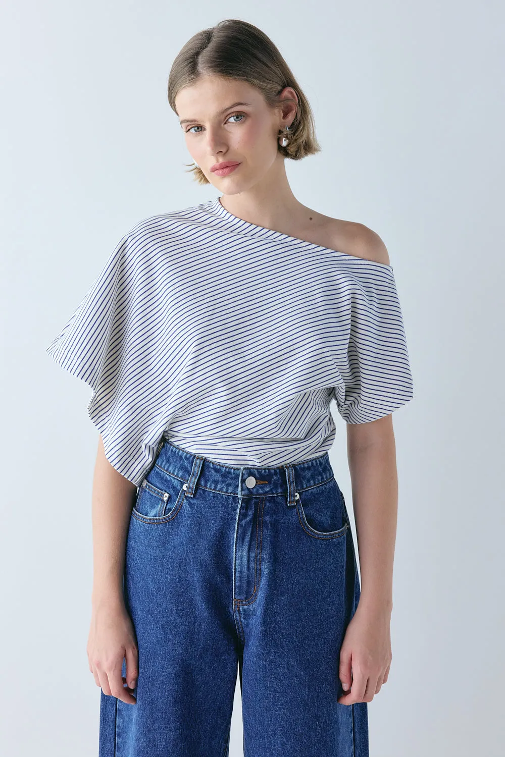 Liv Top Cobalt Stripe sold by Verge Girl product image thumbnail 4