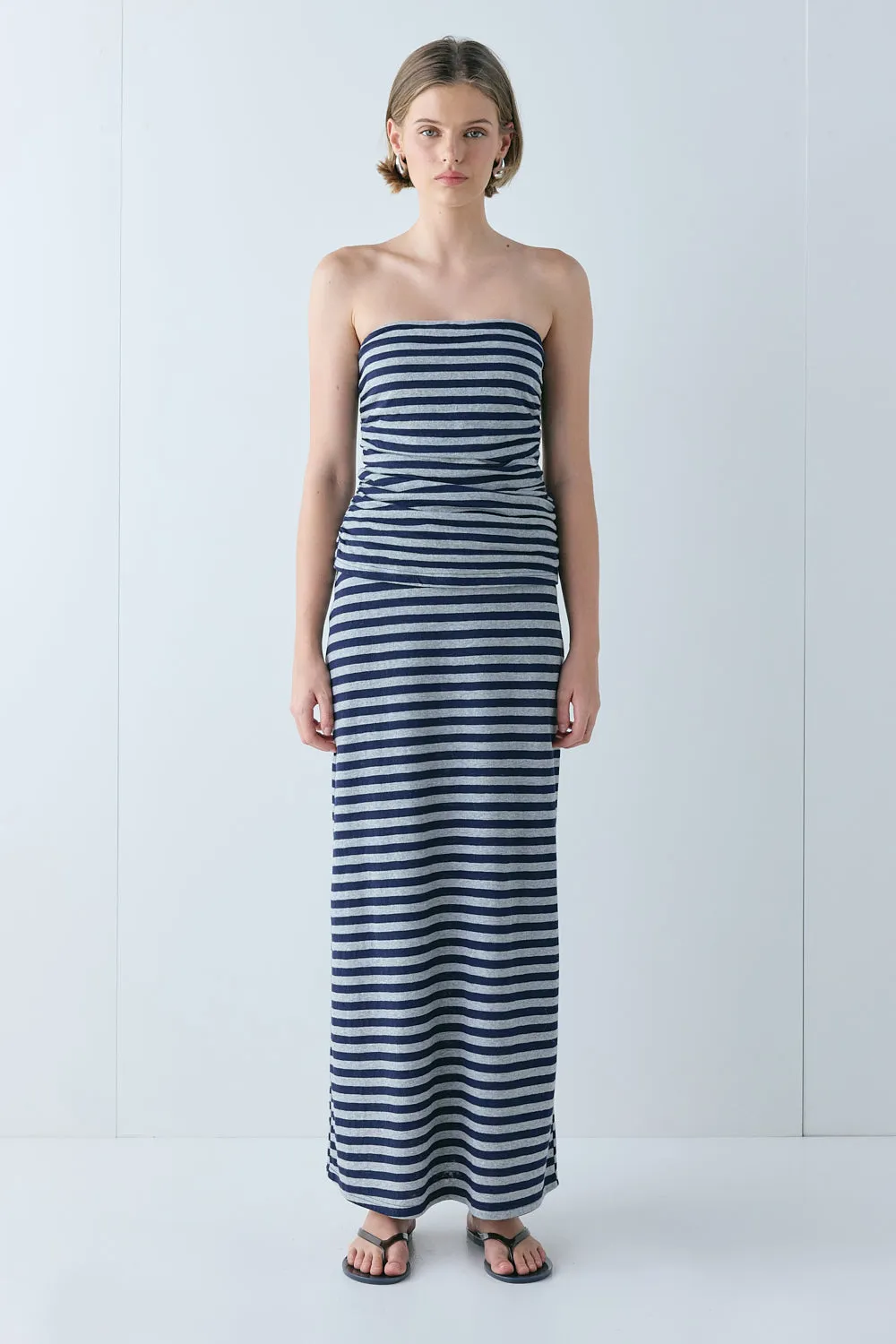Dominique Top Navy Stripe sold by Verge Girl product image thumbnail 2