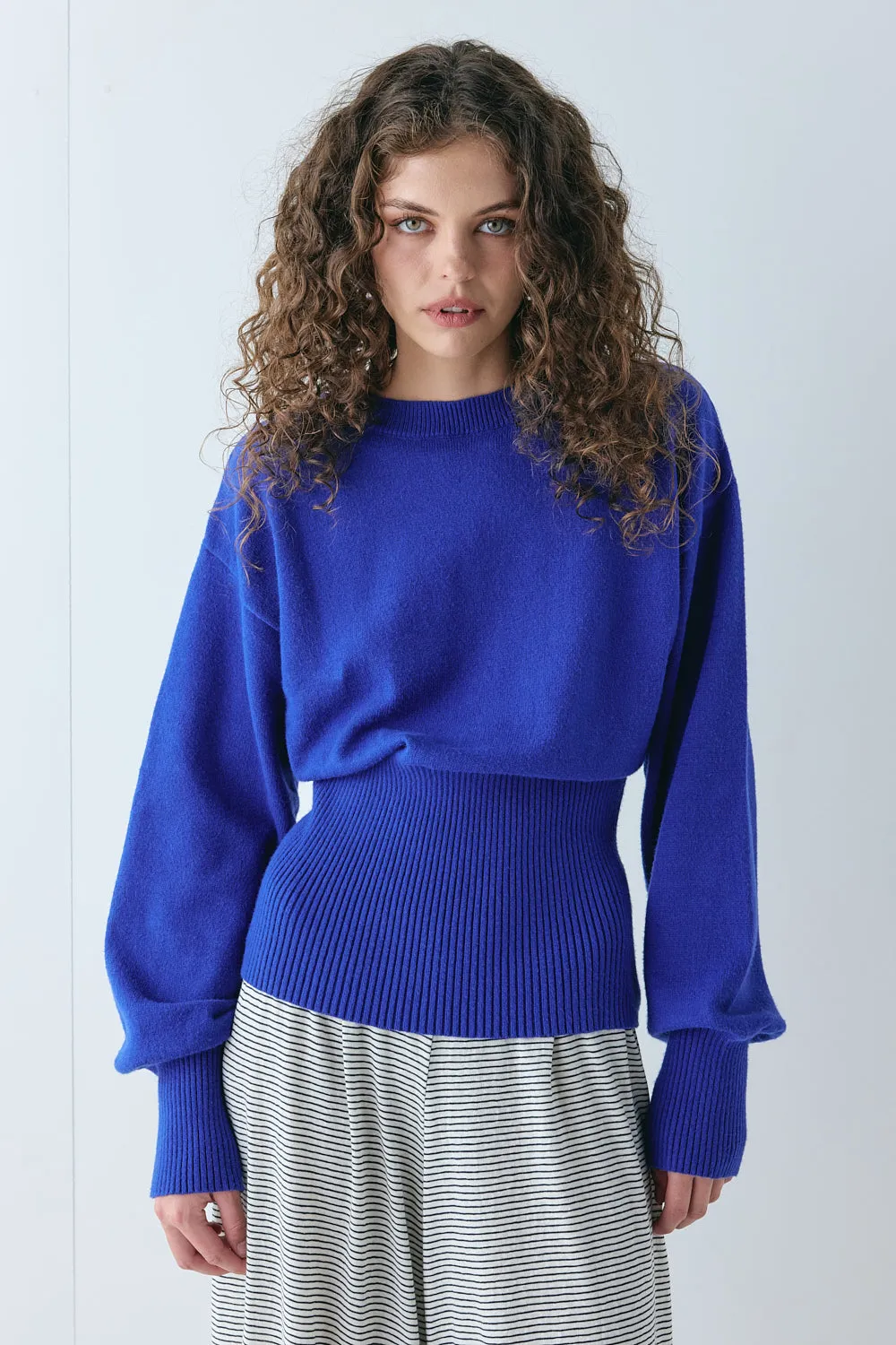 Vali Knit Jumper Cobalt sold by Verge Girl product image thumbnail 2