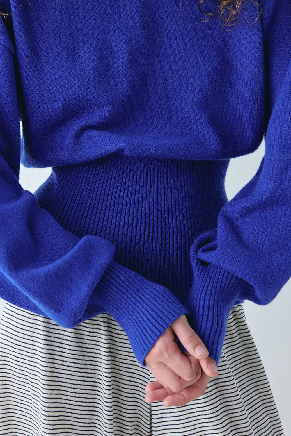 Vali Knit Jumper Cobalt sold by Verge Girl product image thumbnail 3