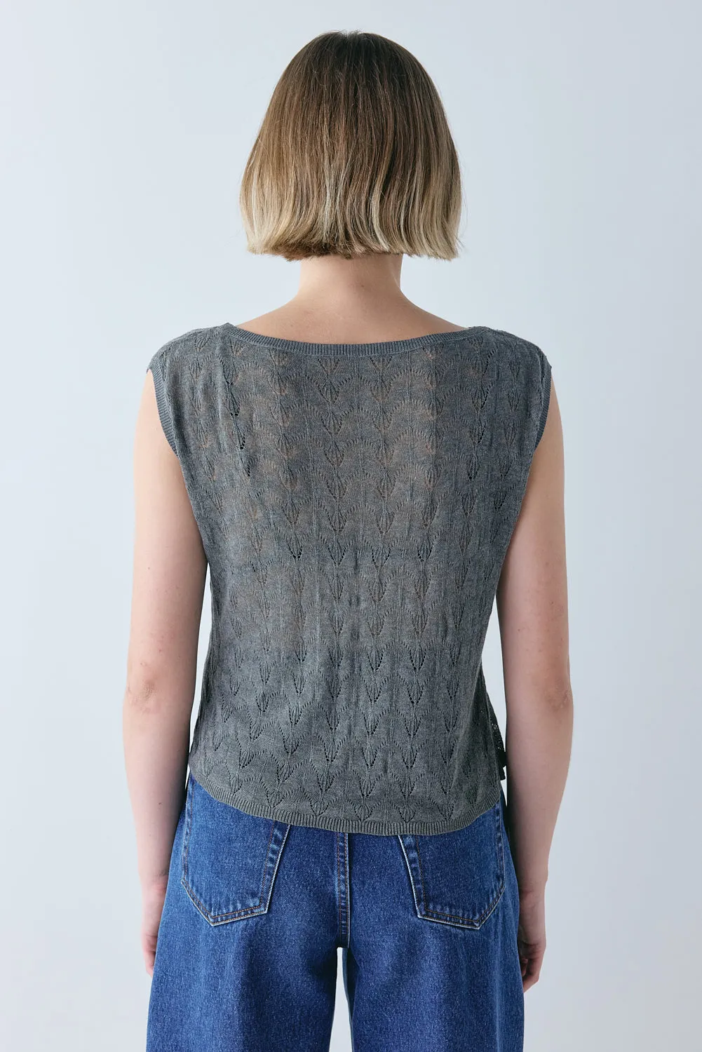 Bria Knit Top Charcoal sold by Verge Girl product image thumbnail 5