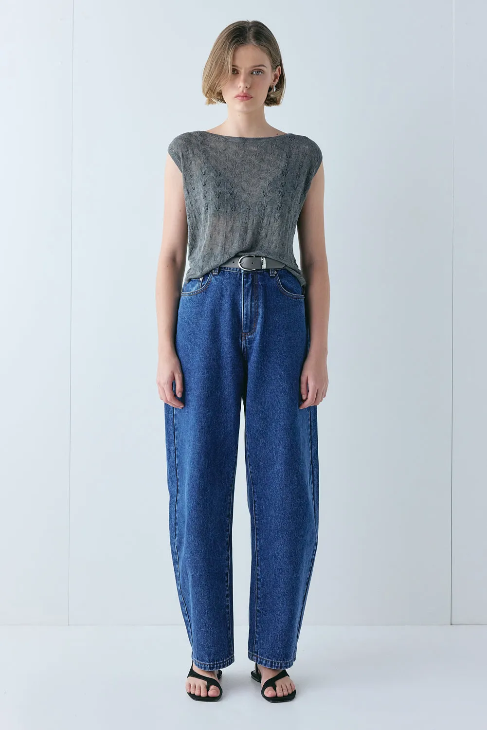 Bria Knit Top Charcoal sold by Verge Girl product image thumbnail 2