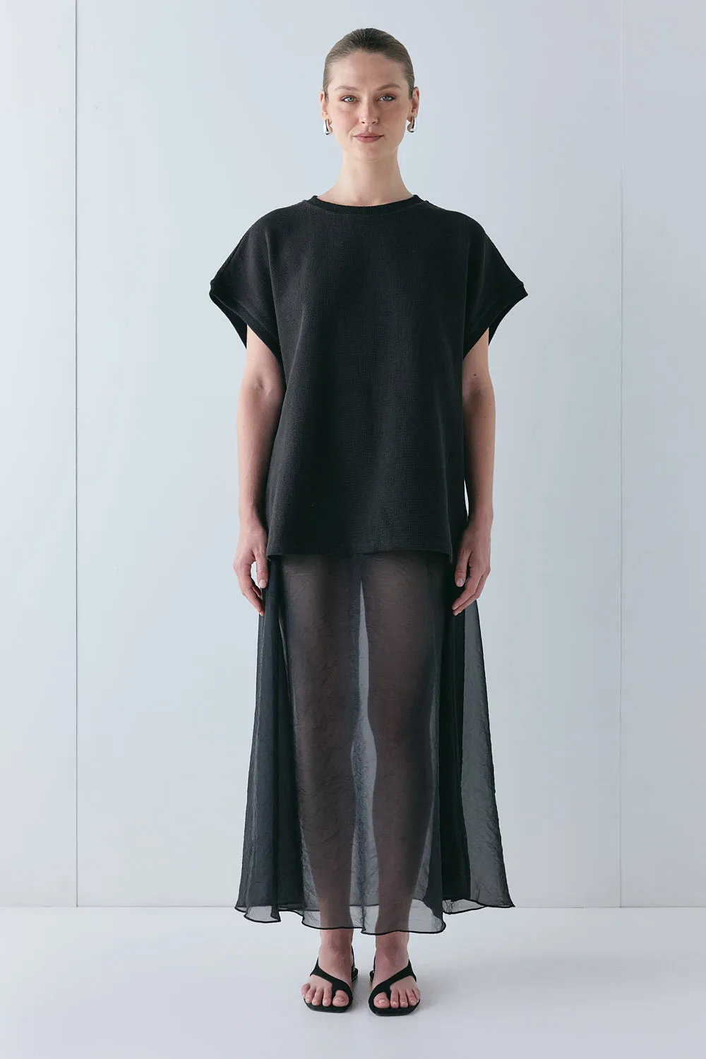 Lori Waffle Tank Black sold by Verge Girl product image thumbnail 2