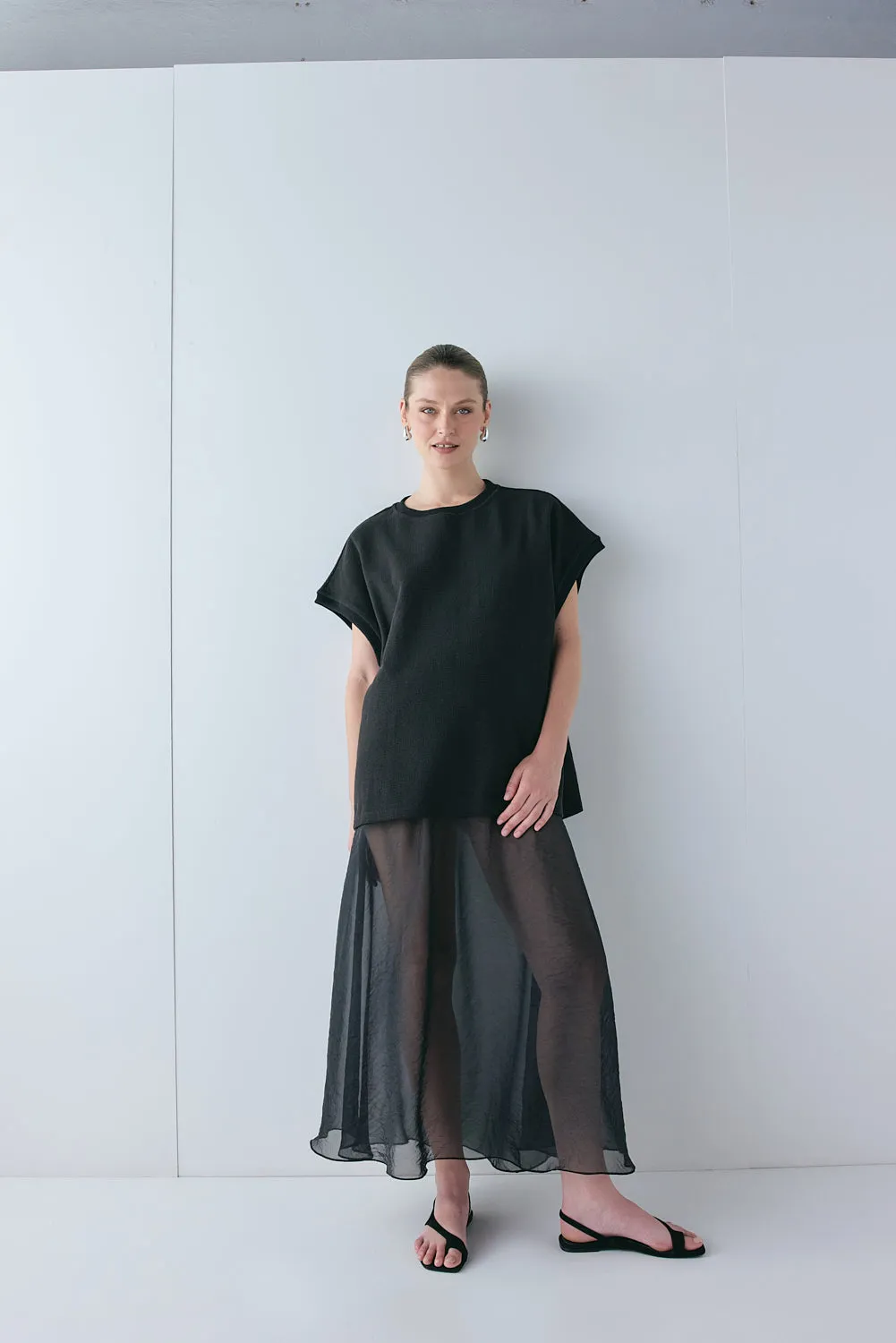 Lori Waffle Tank Black sold by Verge Girl product image thumbnail 5