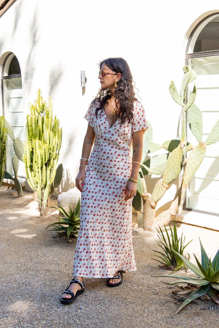 En Scène Bias Cut Maxi Dress Rose sold by Verge Girl product image thumbnail 5