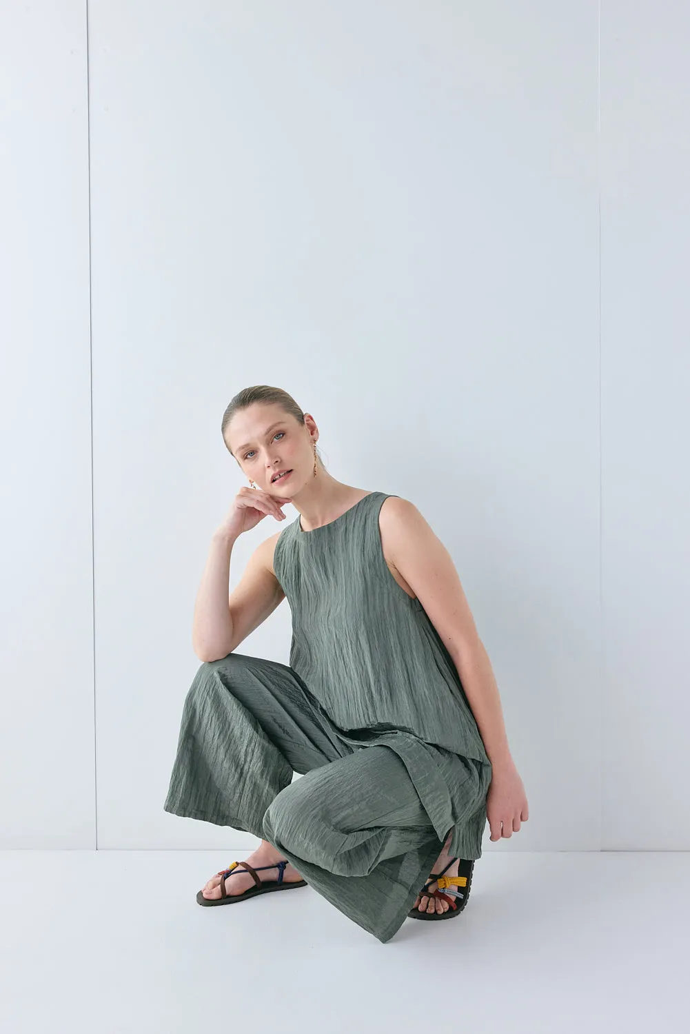 Aftersun Mini Dress Khaki sold by Verge Girl product image thumbnail 2