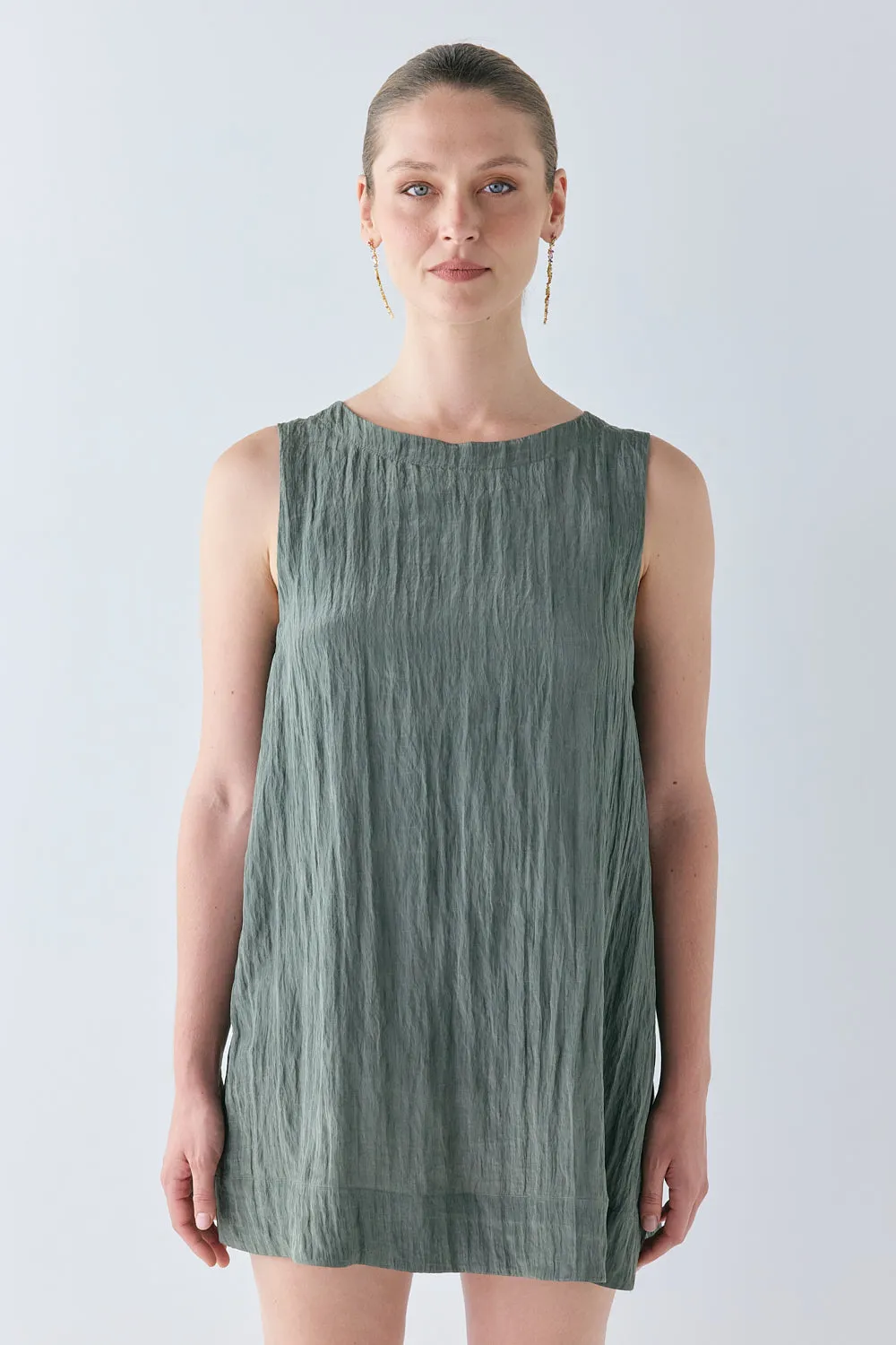 Aftersun Mini Dress Khaki sold by Verge Girl product image thumbnail 3