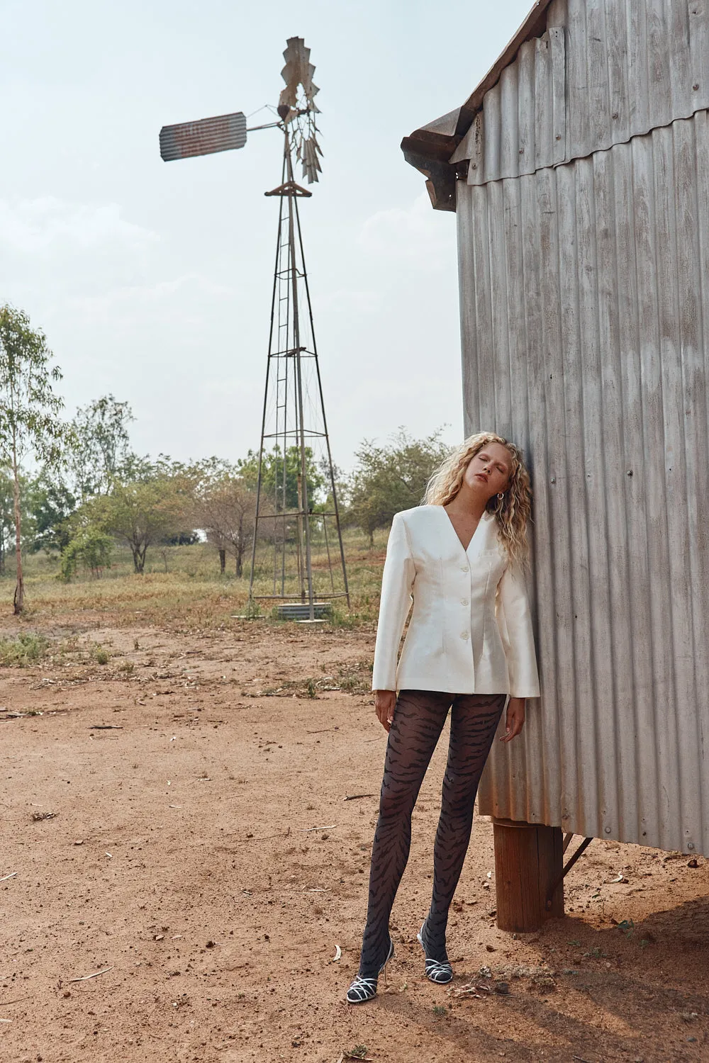 Dalton Blazer Cream sold by Verge Girl