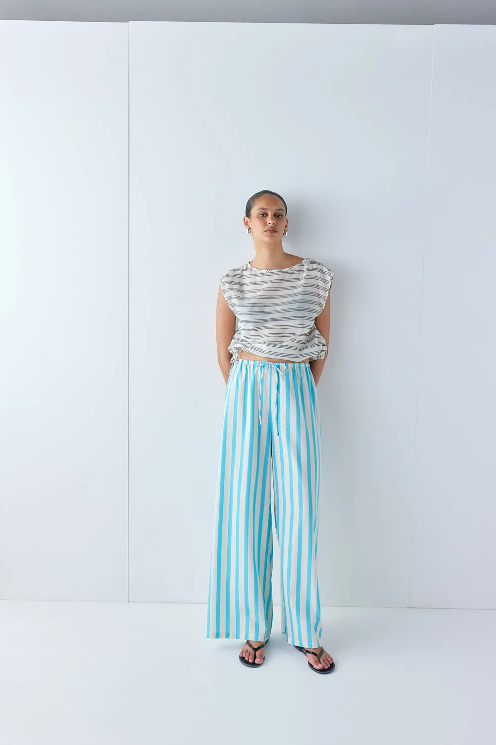 Nicola Sheer Top Stripe sold by Verge Girl product image thumbnail 2