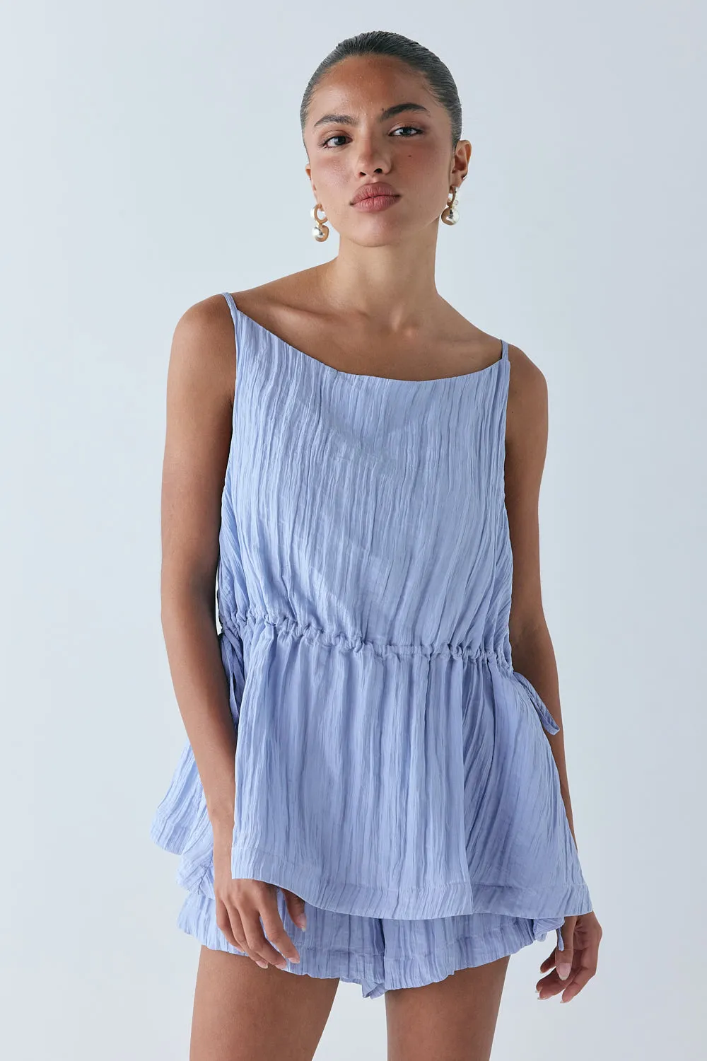 Annika Shorts Crinkle Blue sold by Verge Girl product image thumbnail 2