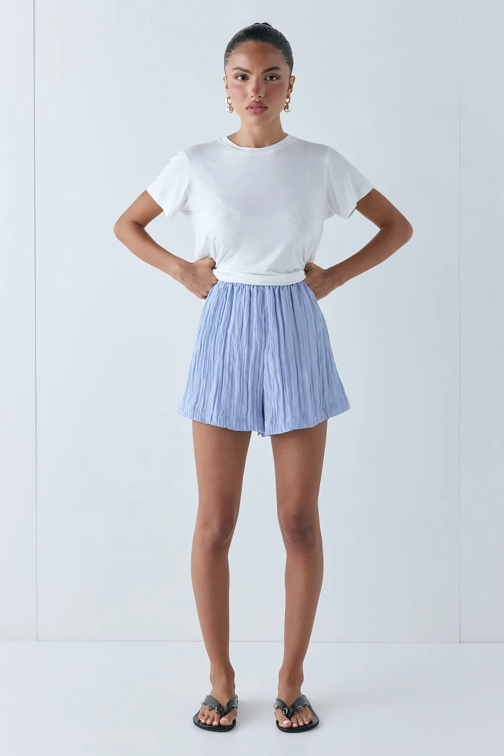 Annika Shorts Crinkle Blue sold by Verge Girl product image thumbnail 4
