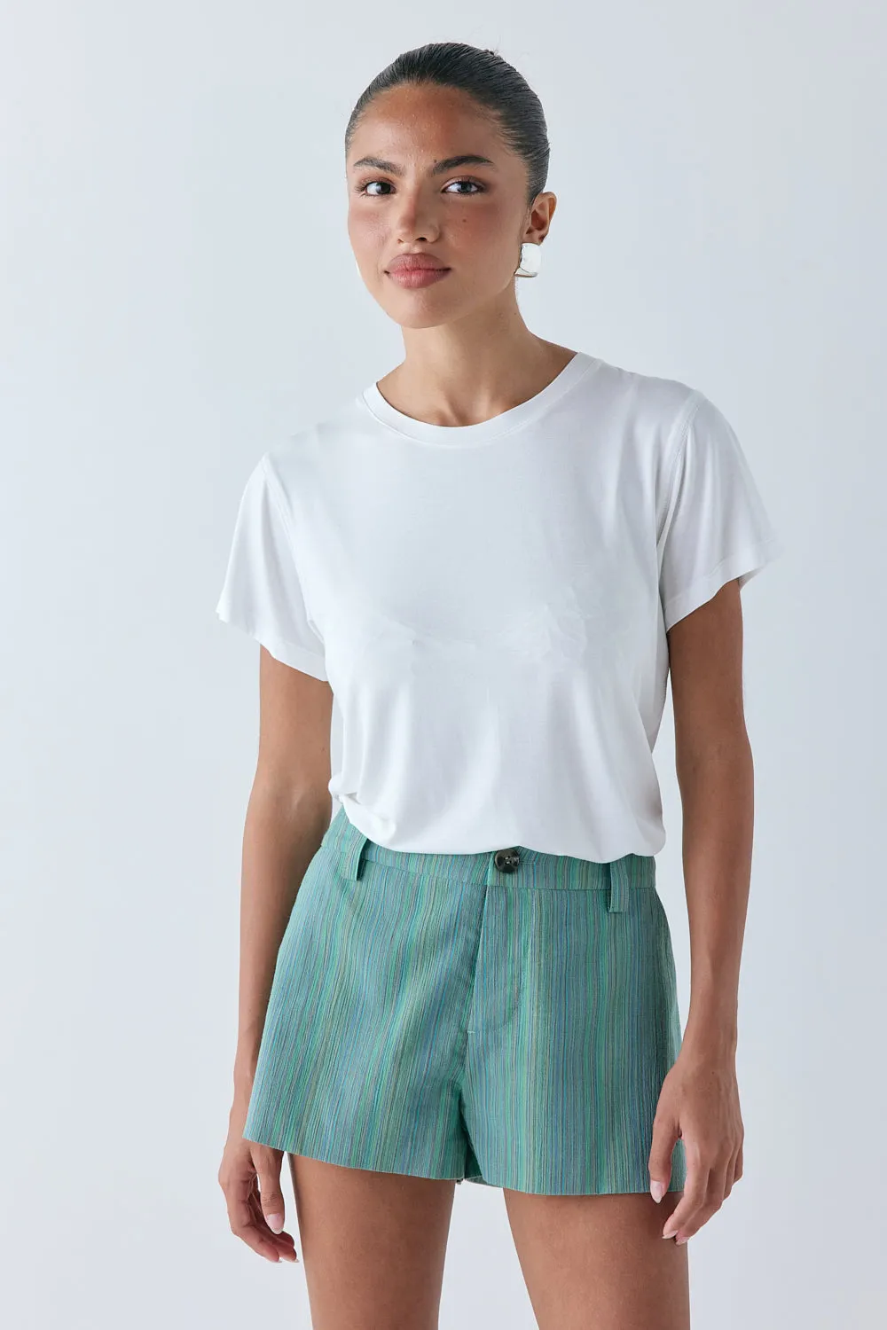 Salome Shorts Green Stripe sold by Verge Girl product image thumbnail 3