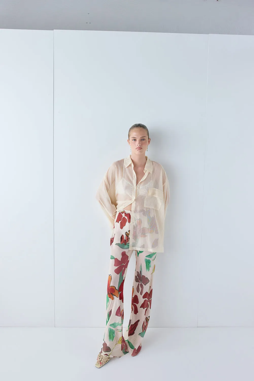 Vale Sheer Shirt Ecru sold by Verge Girl product image thumbnail 2