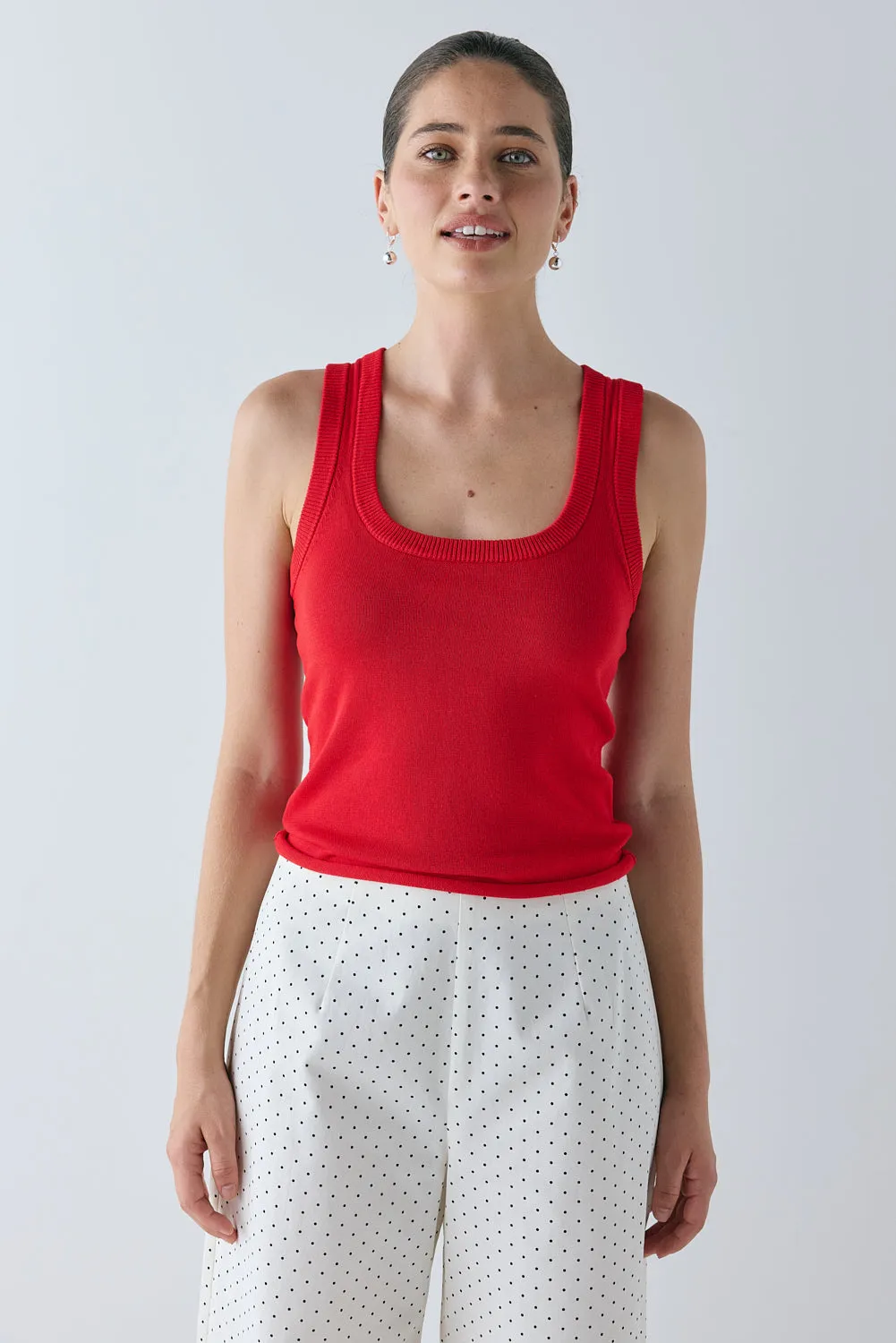 Kai Knit Tank Red sold by Verge Girl