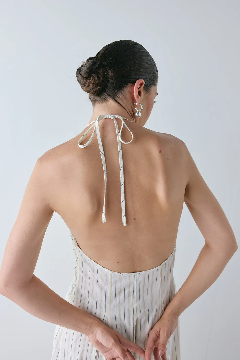 August Maxi Dress Cream Stripe sold by Verge Girl product image thumbnail 2