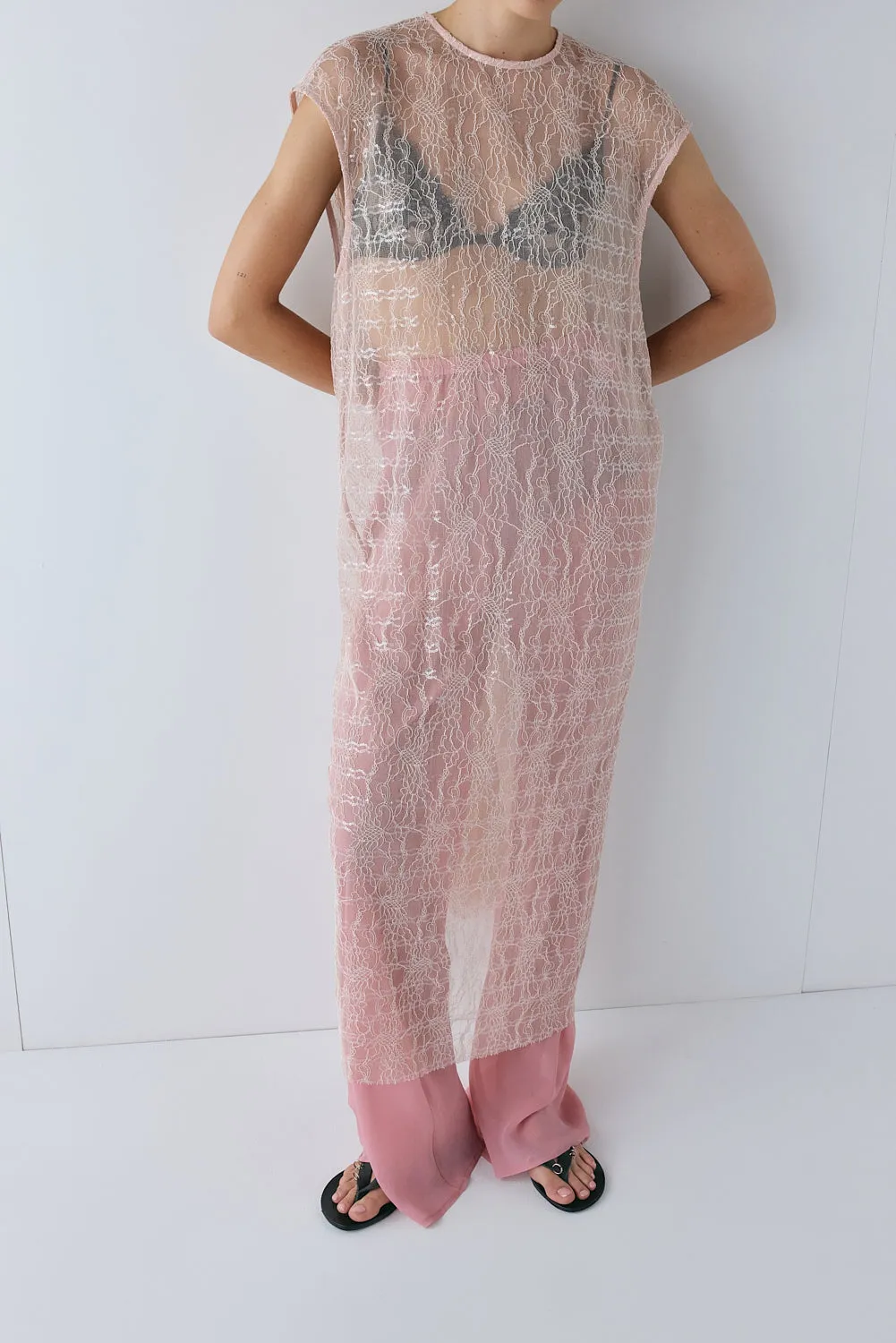 Sabre Lace Midi Dress Musk sold by Verge Girl product image thumbnail 4
