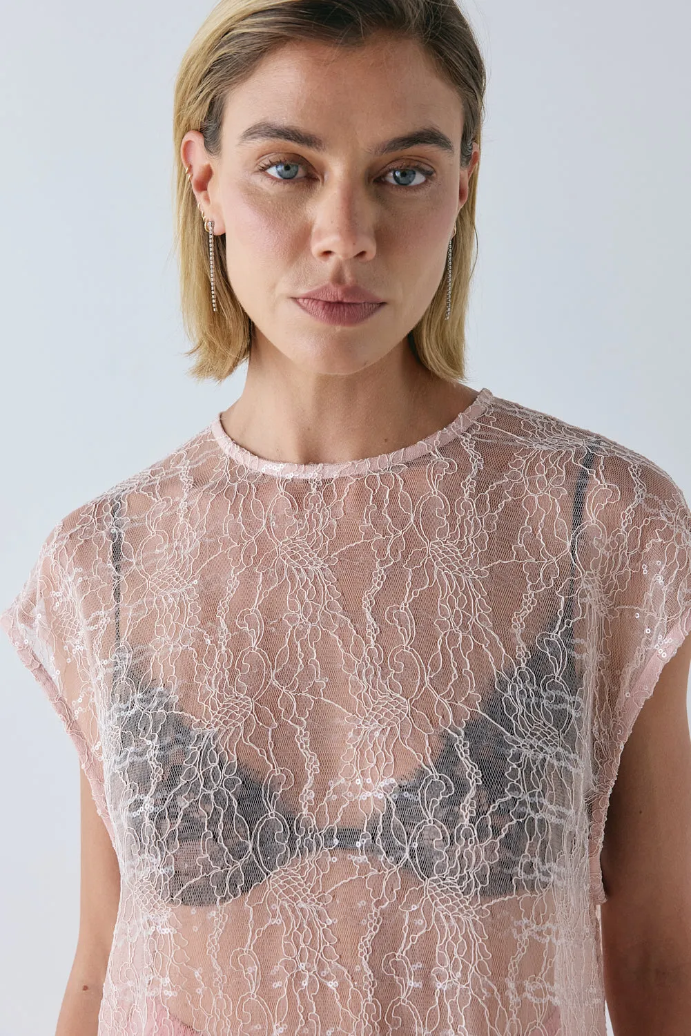 Sabre Lace Midi Dress Musk sold by Verge Girl product image thumbnail 3