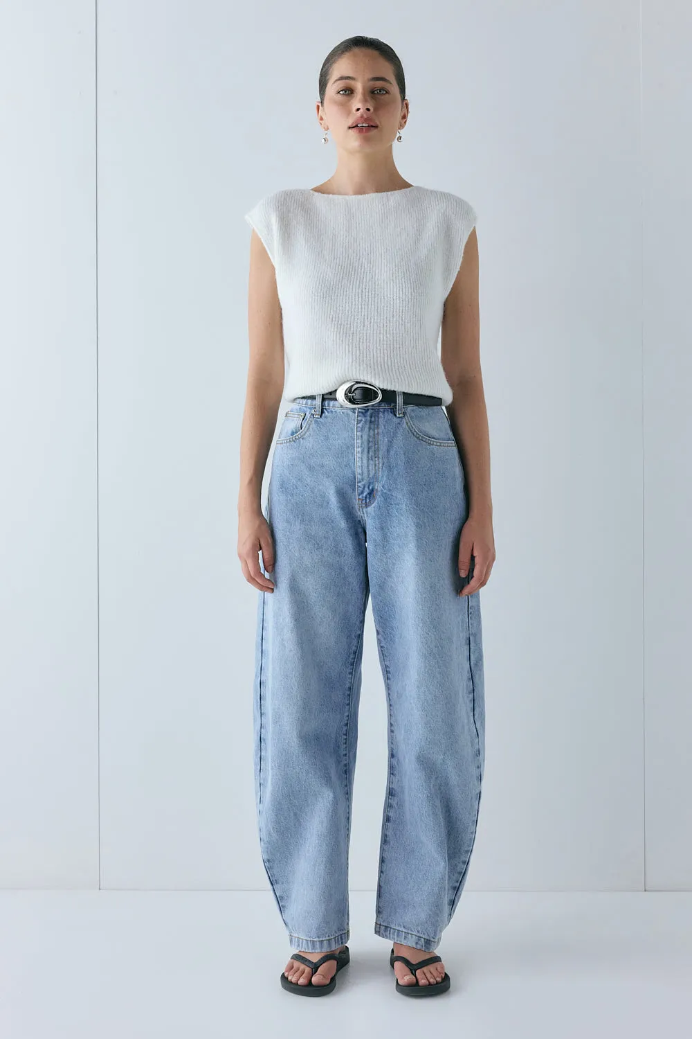 Greta Knit Top Ivory sold by Verge Girl product image thumbnail 2