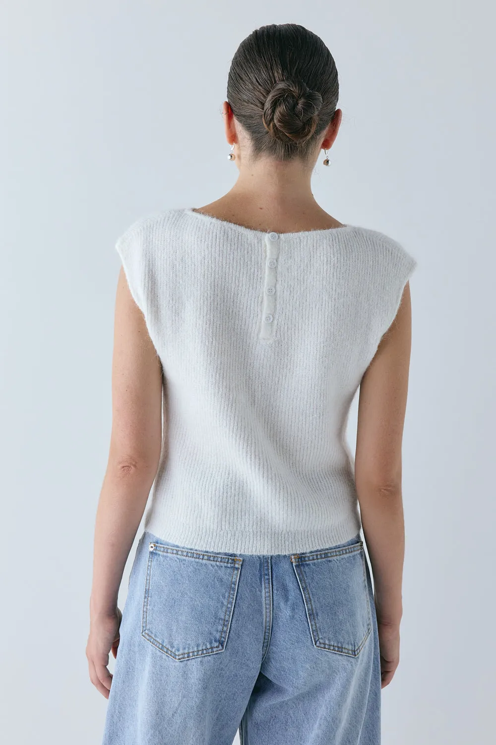 Greta Knit Top Ivory sold by Verge Girl product image thumbnail 5