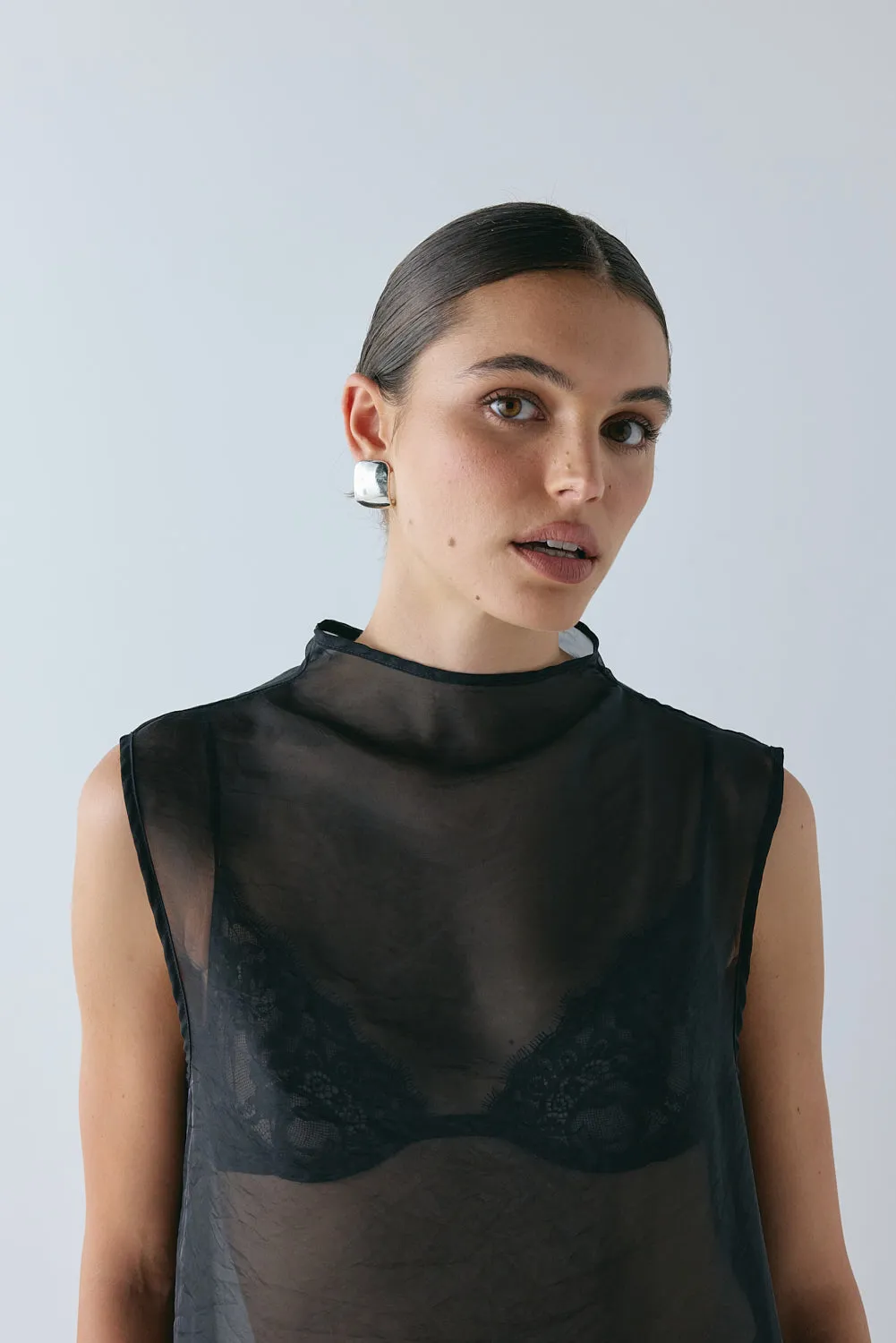 Serena Sheer Maxi Dress Black sold by Verge Girl product image thumbnail 5