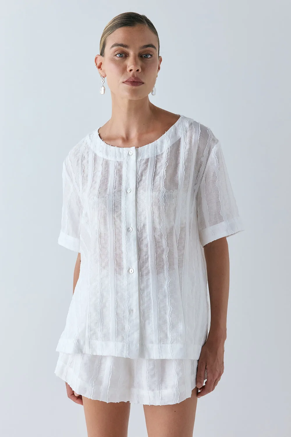 Simone Top White sold by Verge Girl