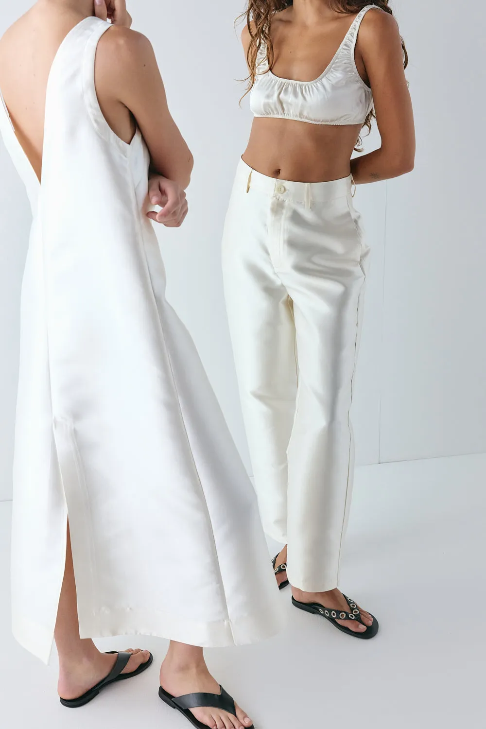 Sloane Satin Bralette Cream sold by Verge Girl product image thumbnail 3