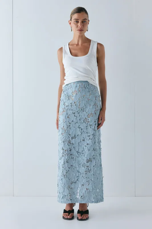 Devyn Midi Skirt Cloud made by Verge Girl