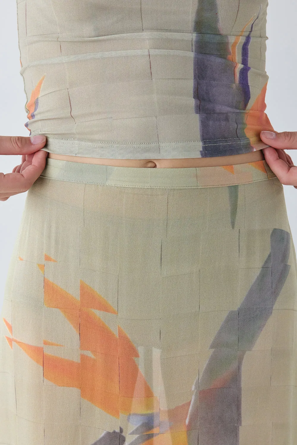 Vilma Sheer Maxi Skirt Paradise sold by Verge Girl product image thumbnail 5