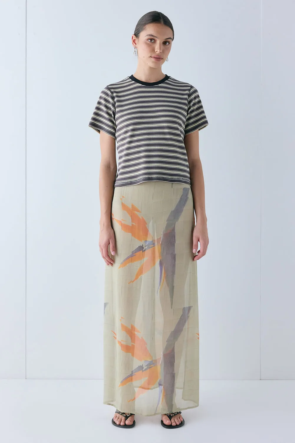 Vilma Sheer Maxi Skirt Paradise sold by Verge Girl