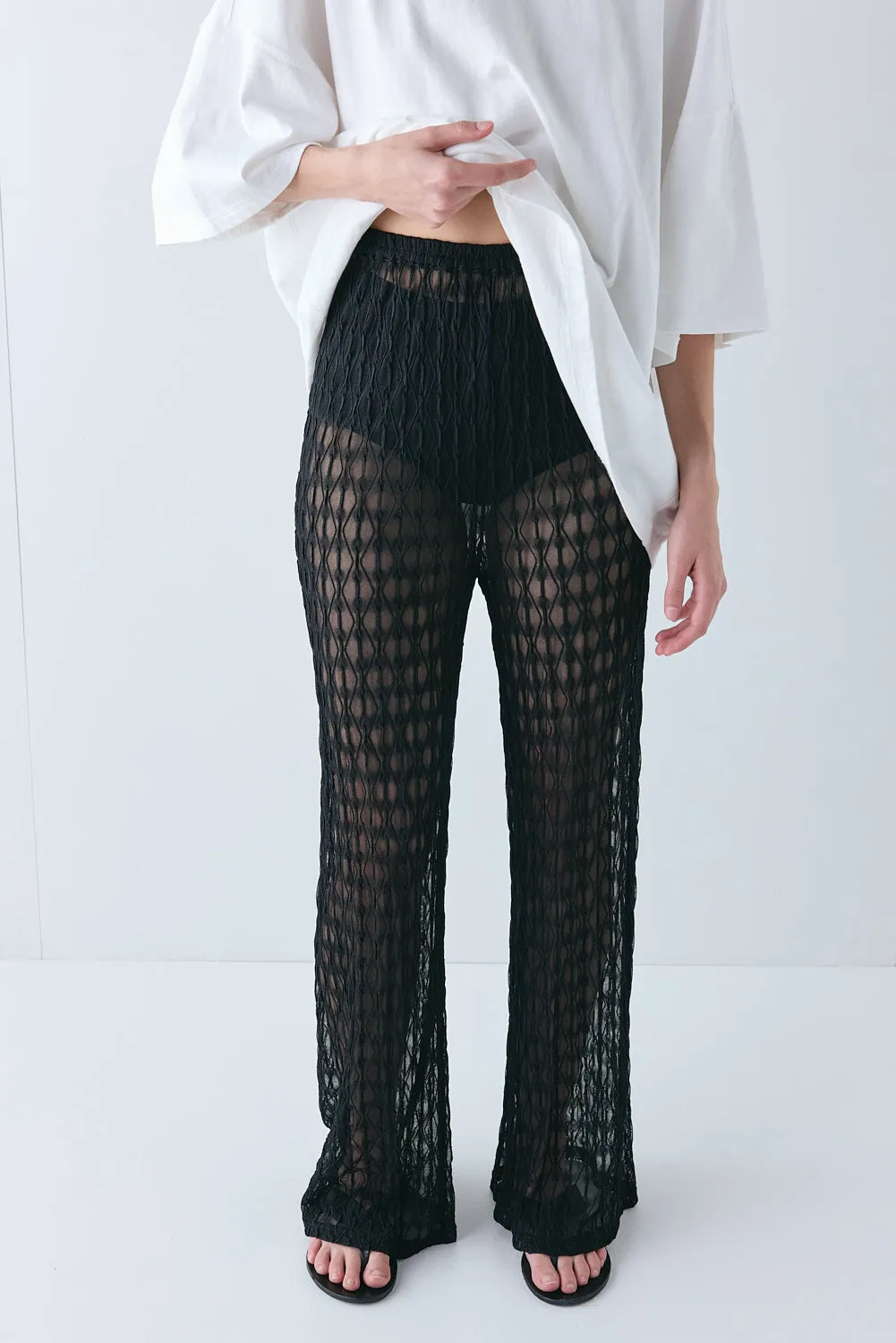 Suki Sheer Pants Black sold by Verge Girl product image thumbnail 5