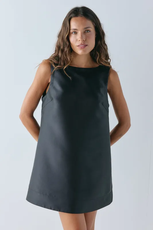 Fairfax Mini Dress Black made by Verge Girl