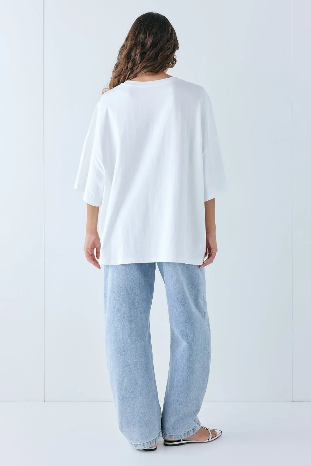 Willow Organic Cotton Tee White sold by Verge Girl product image thumbnail 5