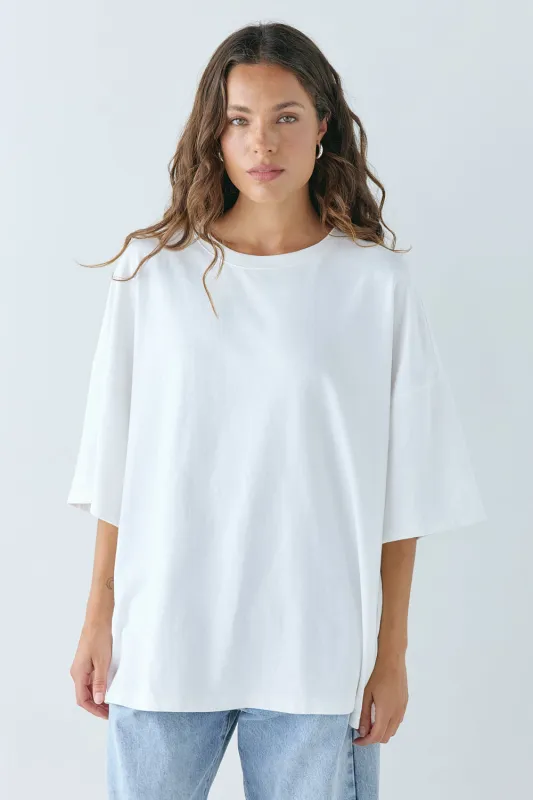 Willow Organic Cotton Tee White made by Verge Girl