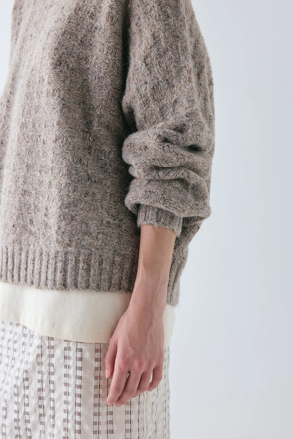 Frances Knit Jumper Taupe Marle sold by Verge Girl product image thumbnail 4