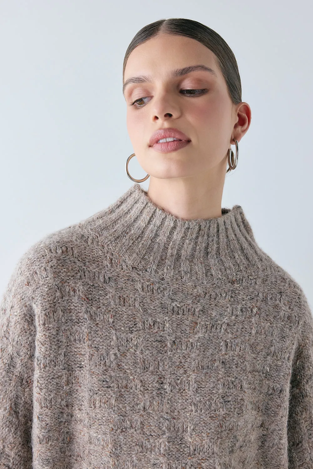 Frances Knit Jumper Taupe Marle sold by Verge Girl product image thumbnail 3
