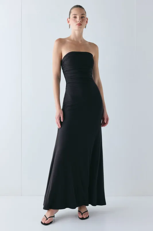 Wren Maxi Dress Black made by Verge Girl