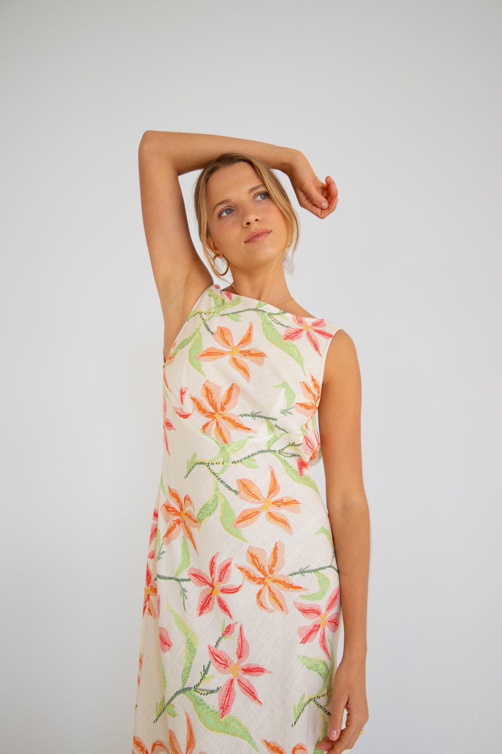 Art Of Bloom Bias Cut Maxi Dress Lillies sold by Verge Girl product image thumbnail 4