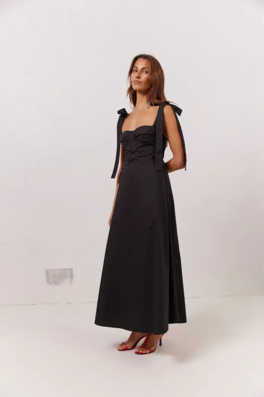 Lotte Midi Dress Black sold by Verge Girl