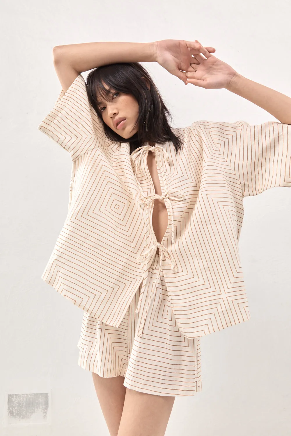 Naomi Linen Smock Top Juno sold by Verge Girl product image thumbnail 4