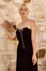 Matilda Bias Cut Maxi Dress Black sold by Verge Girl